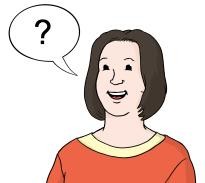 Hier ist ein Bild von einem Mädchen mit einer Sprechblase zu sehen. In der Sprechblase ist ein Fragezeichen. Hier ist ein Bild von einem Mädchen mit einer Sprechblase zu sehen. In der Sprechblase ist ein Fragezeichen.