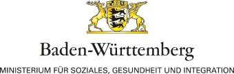 hier ist ein Logo zu sehen: Baden-Württemberg mit dem Schriftzug: Ministerium für Soziales, Gesundheit und Integration